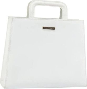 Gucci Pre-owned Handbags, female, White, Size: ONE SIZE Pre-owned Leather Handbag