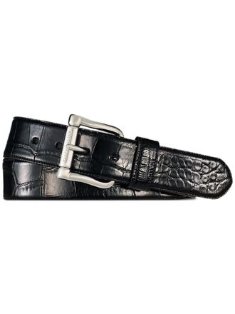 Ralph Lauren Purple Label Alligator riem - Zwart