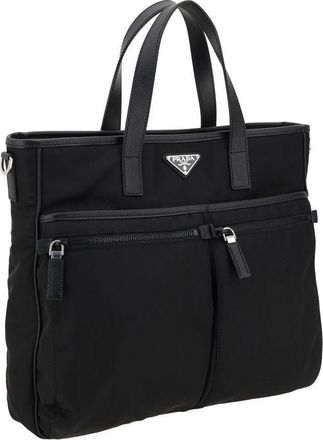 Prada Mens Black Nylon Shoulder Bag