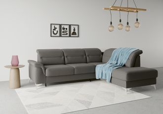 Sit&more Ecksofa &raquo;Sinatra L-Form&laquo; mit Ottomane, optional mit Kopfteilverstellung und Armteilfunktion