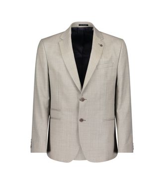 Ted Baker Mens Sharkskin Slim Fit Blazer in Oatmeal - Cream - Size 44 (Chest)
