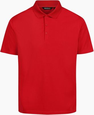 Regatta Mens Regatta Professional Mens Moisture Wicking Polo Shirt - Red - Size: 46
