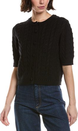 Lilla P Short Sleeve Cardigan Sweater