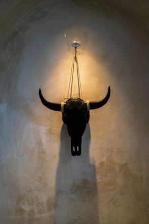 OEM Decoraci&oacute;n De Cabeza De Toro Negro S