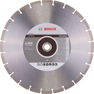 Bosch 2 608 602 621 - Disco Tronzador De Diamante Standard For Abrasive - 350 X 20,00+25,40 X 2,8 X 10 Mm (pack De 1)