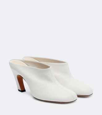 Le Monde Beryl Mica leather mules