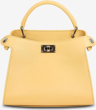 Michino Handtasche aus genarbtem Leder Lutece Nano