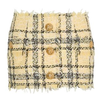 Balmain Mujer, Faldas, Amarillo, Talla: S