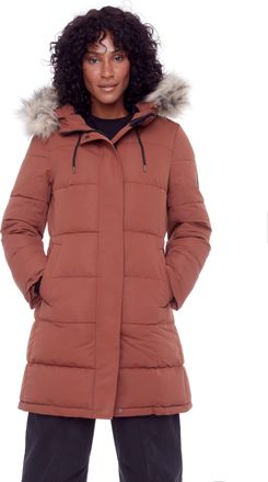 Alpine North AULAVIK WOMENS VEGAN DOWN (RECYCLED) MID-LENGTH HOODED PARKA COAT