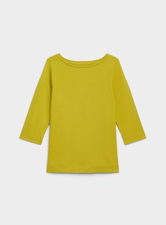 Contemporaine Womens SUPIMA cotton boat-neck T-shirt