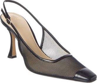 Alexandre Birman Olivia Mesh 85 Leather Pump