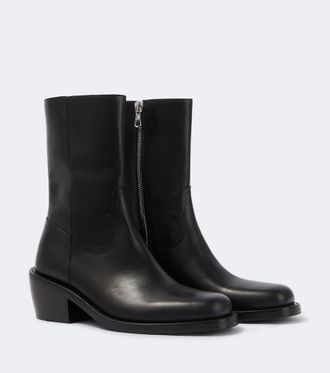 Dries Van Noten Leather ankle boots