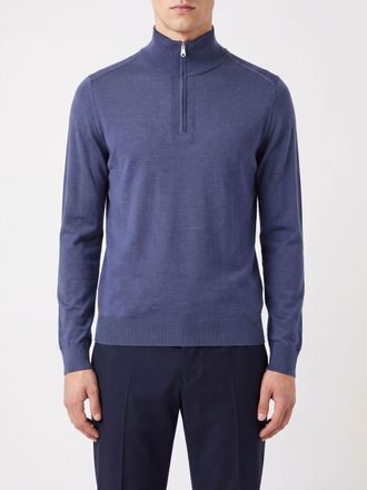 Paul Smith Pure Merino Wool Half-Zip Turtleneck Jumper