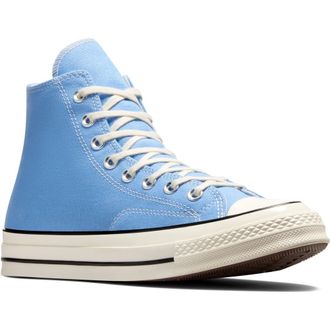 Converse Chuck Taylor 70 High Top Sneaker in Open Sky/Egret/Black at Nordstrom Rack, Size 10.5