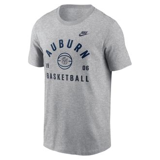 Nike Auburn Legacy Basketball Arch Nike Mens College T-Shirt in Grey | N19906GAUV-RG7
