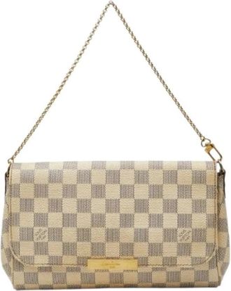 Louis Vuitton Pre-owned Favorite MM Schoudertas - Dames - Vintage Schoudertas - Beige - ONE Size - Leer - Vintage