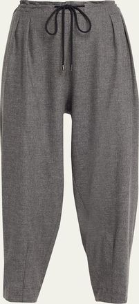 Maria McManus Barrel-Leg Drawstring Trousers