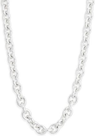 Madewell Chunky Oval Chain Necklace in Warm Silver at Nordstrom Rack