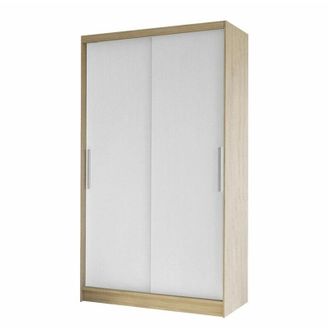 Mirjan24 Mobilier1 - Armario Closico 162, Roble Sonoma + Blanco, 200x100x58cm, Puertas De Armario: Correderas, N&uacute;mero De Estantes: 0