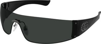 Gucci Zonnebril met Kristaldecoratie - unisex - Zonnebrillen - Zwart - ONE Size - Accessoires