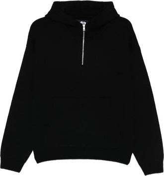 Stüssy Felpa con mezza zip - Nero