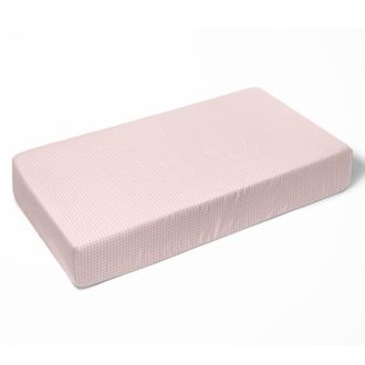 Socialite Gingham Crib Sheet In Pink