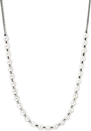 John Hardy JH Essential Pearl Necklace, Sterling Silver, 2.5MM in Silver/pearl at Nordstrom