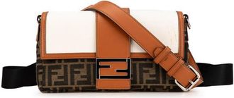 Fendi Pre-owned Fendi Zucca Canvas and Leather Convertible Baguette 7VA472 AFBM 218 3262