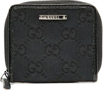 Gucci Pouch portamonete in tela GG 2000-2015 - Nero