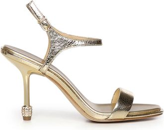 Michael Kors High Heel Sandalen - Dames - Sandalen met hakken - Geel - 39 EU - Schoenen