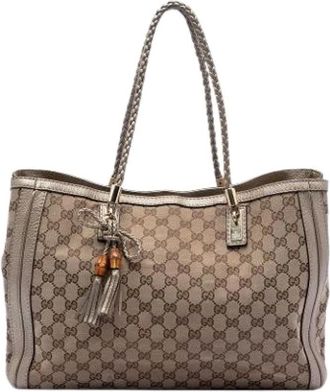 Gucci Pre-owned Tote Bags, female, Brown, Size: ONE SIZE Pre-owned Bella Tote