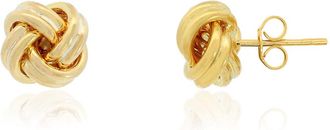 The Lovery Polished Knot Stud Earrings