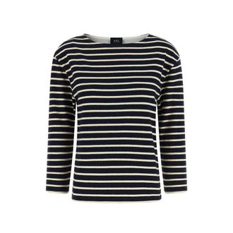 A.P.C. A. p.c. Striped Round-neck Knitwear