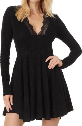 Free People All Yours Mini Dress In Black
