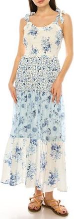 A Collective Story Mixed Floral Print Sundress in Bright White at Nordstrom Rack, Size X-Large