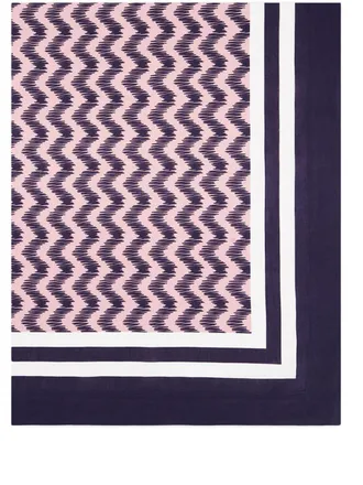 Aquazzura large Jaipur linen tablecloth (400cm x 160cm) - unisex - Linen/Flax - One Size - Pink