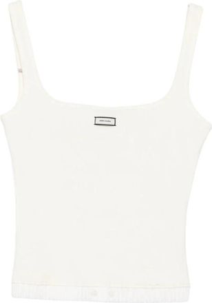 Entire studios Lounge Tank - Dames - Tops zonder mouwen - Wit - XS - Katoen - Tops