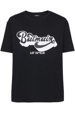 Balmain 70s T SHIRT BULKY FIT Size: XS, colour: BLACK