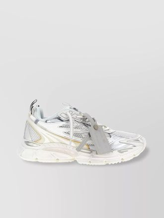 Off-white mesh multi-panel sneakers contrast stitching