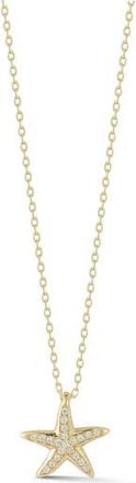 Glaze Jewelry Cubic Zirconia Starfish Pendant Necklace in Gold at Nordstrom Rack
