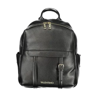 Mario Valentino Black Polyurethane Women Womens Backpack