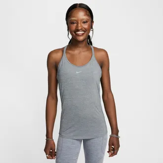 Nike Womens One Classic Dri-FIT Strappy Tank Top in Grey | FN2795-084