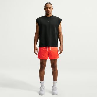 Nike Mens Standard Issue 5 Practice Mesh Basketball Shorts in Orange | IF1587-842