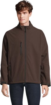 SOLS Heren Relax Soft Shell Jas (Donkere chocolade)