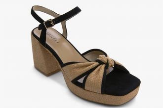 Vaneli Womens Mina Sandal In Black / Natural