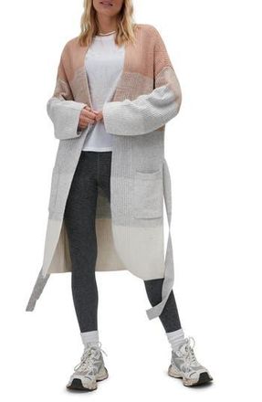 Spiritual Gangster Marled Cardigan in Camel/Heather Ash/Stone at Nordstrom Rack, Size Large