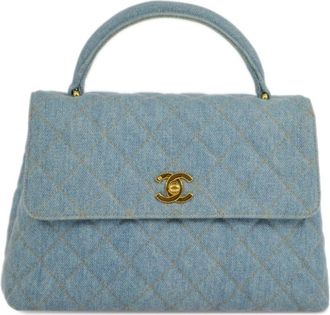 Chanel 1997 small CC denim handbag - women - Denim - One Size - Blue