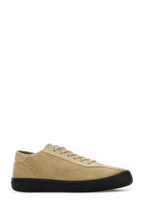 The Row Mens Dove Grey Suede Sneakers Irongrey