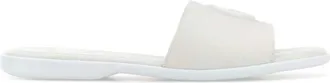 Gucci White Logo Sandals