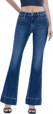 Flying Monkey Wells Flare Denim Jeans In Luminous Promise